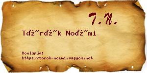 Török Noémi névjegykártya