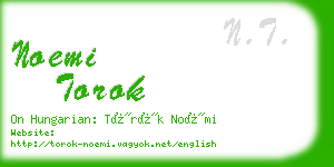 noemi torok business card